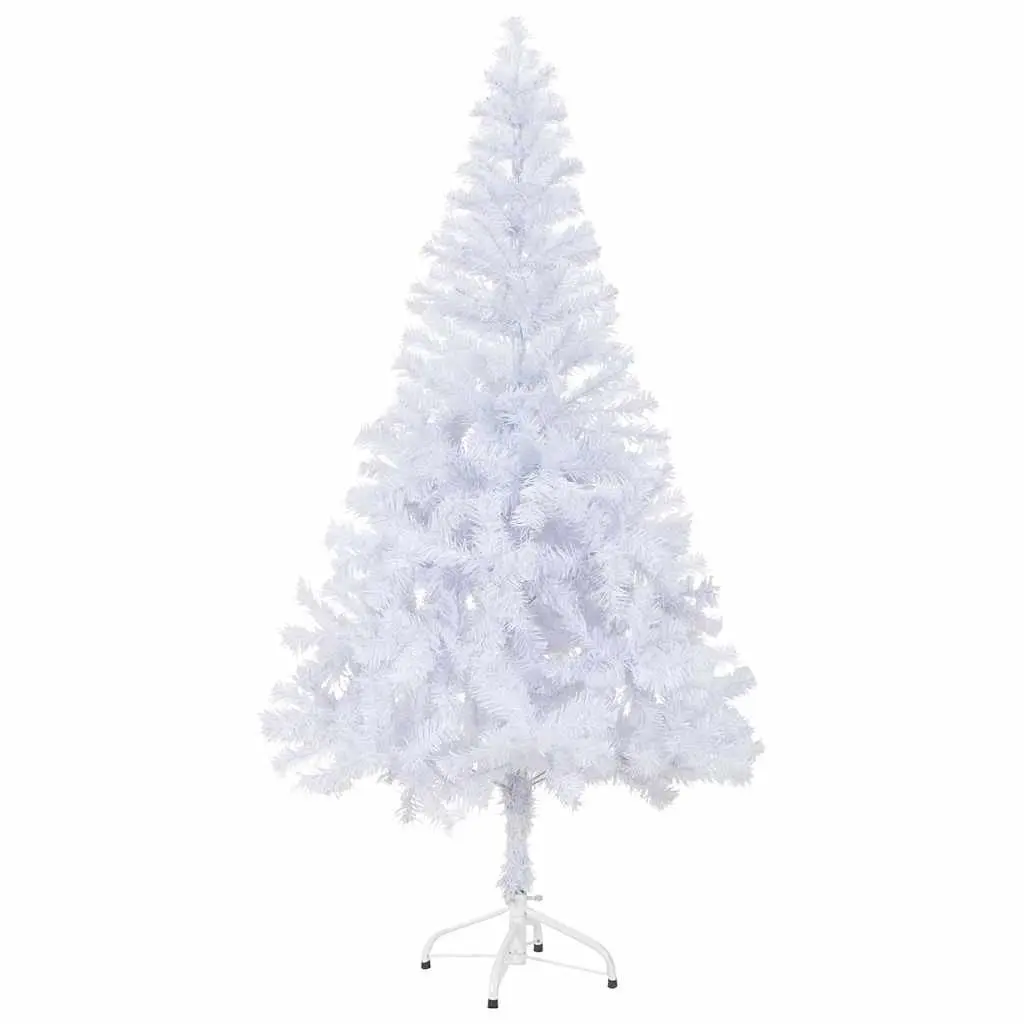 Artificial Christmas Tree Indoor 120cm White Pre-lit with LED Lights