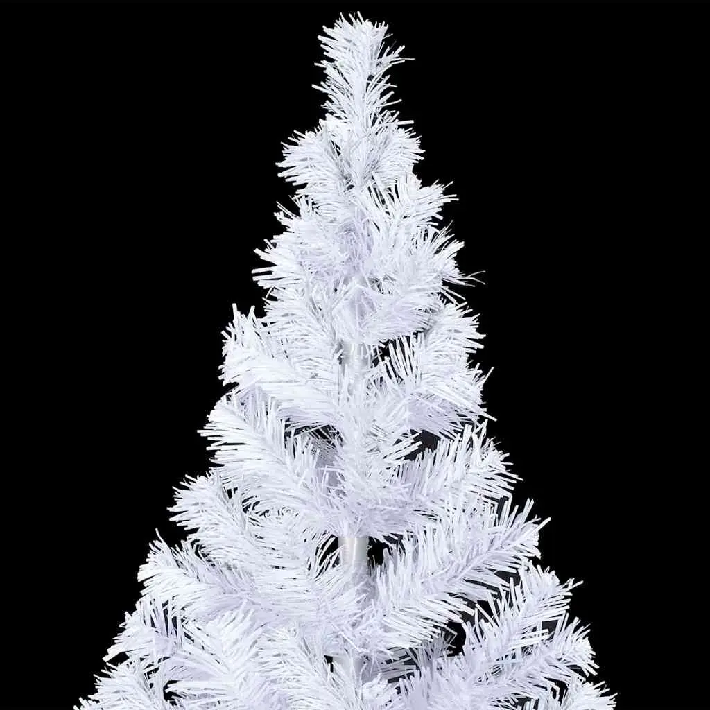 Artificial Christmas Tree Indoor 120cm White Pre-lit with LED Lights