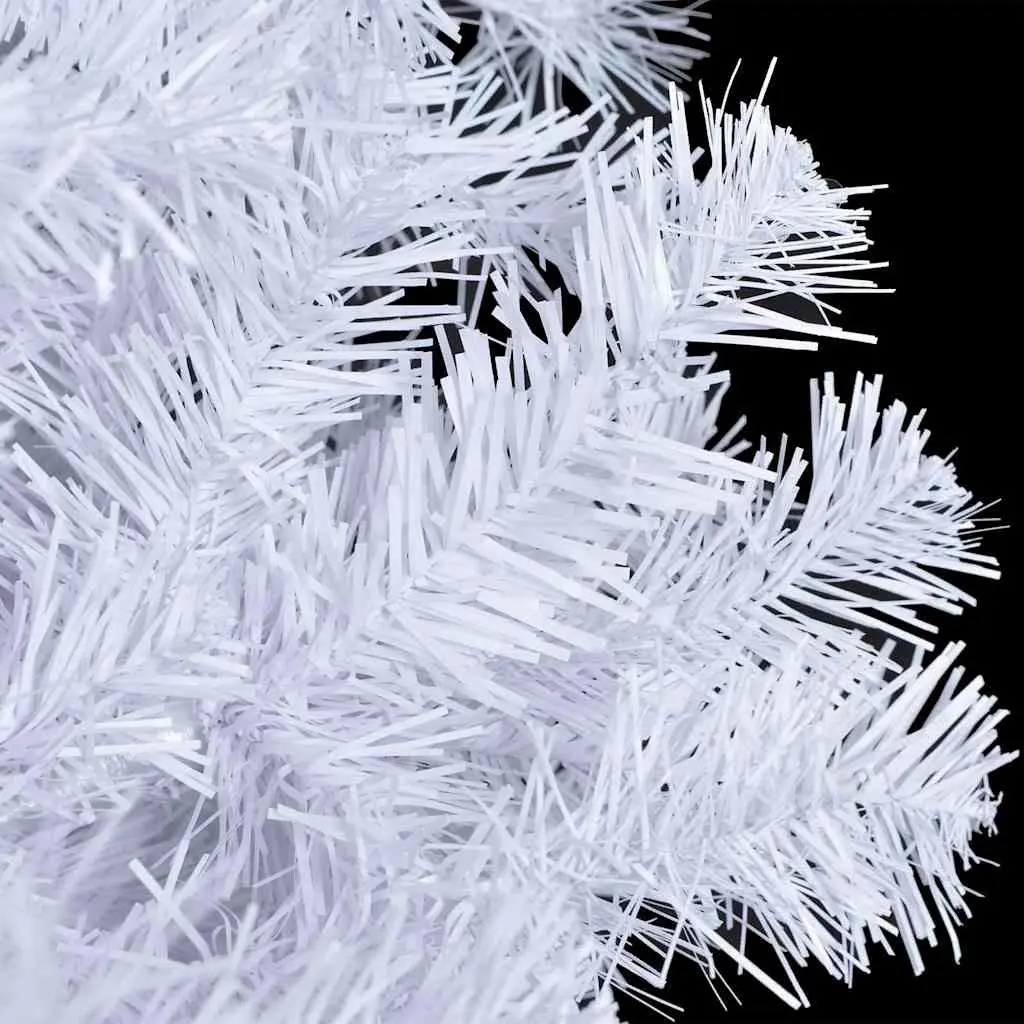 Artificial Christmas Tree Indoor 120cm White Pre-lit with LED Lights