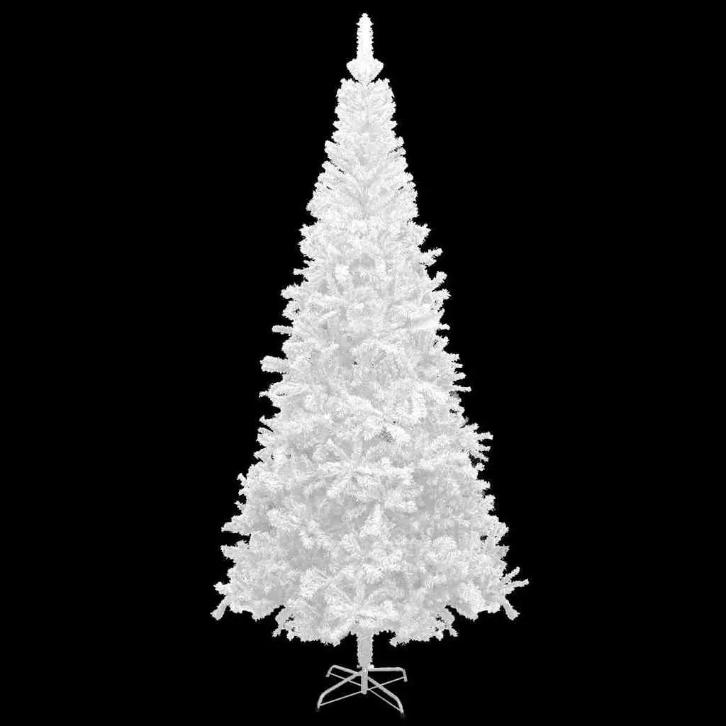 Artificial Christmas Tree Home 240cm Pre-lit White 1300 Branch Tips