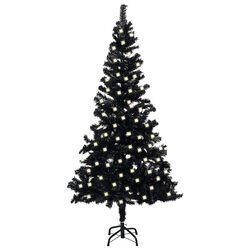 120cm Black Artificial Christmas Tree with LED Lights