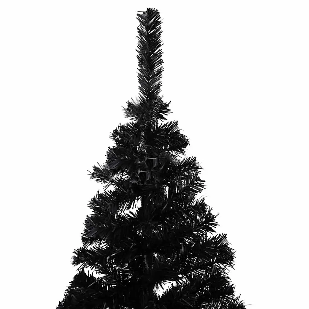 Black 150cm Pre-lit Christmas Tree