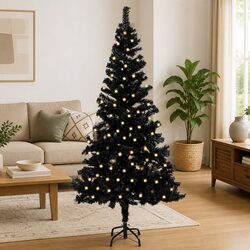 Specifications of Black Pre-lit Christmas Tree, 240 cm Height