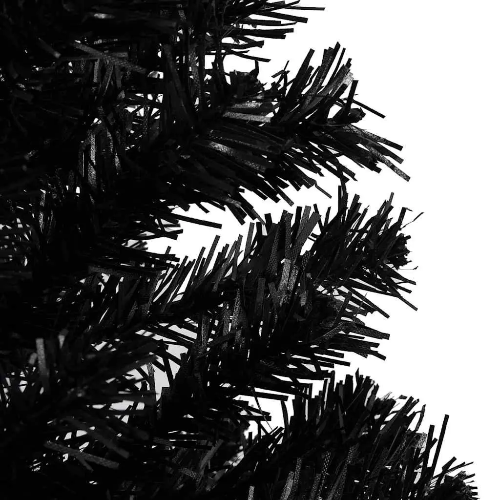 Artificial Christmas Tree for Holiday Decor 240 cm Black PVC
