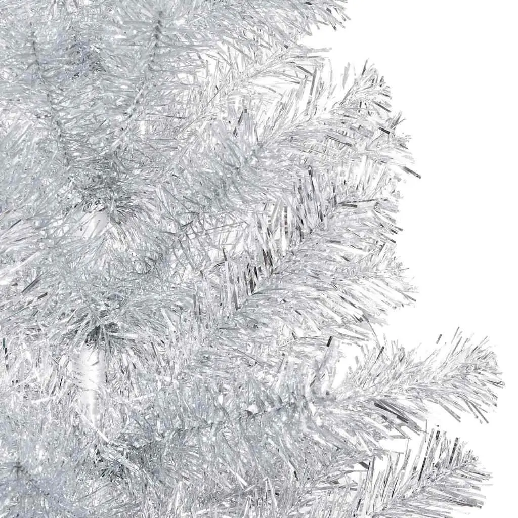 Silver 240cm Pre-lit Christmas Tree with Stand