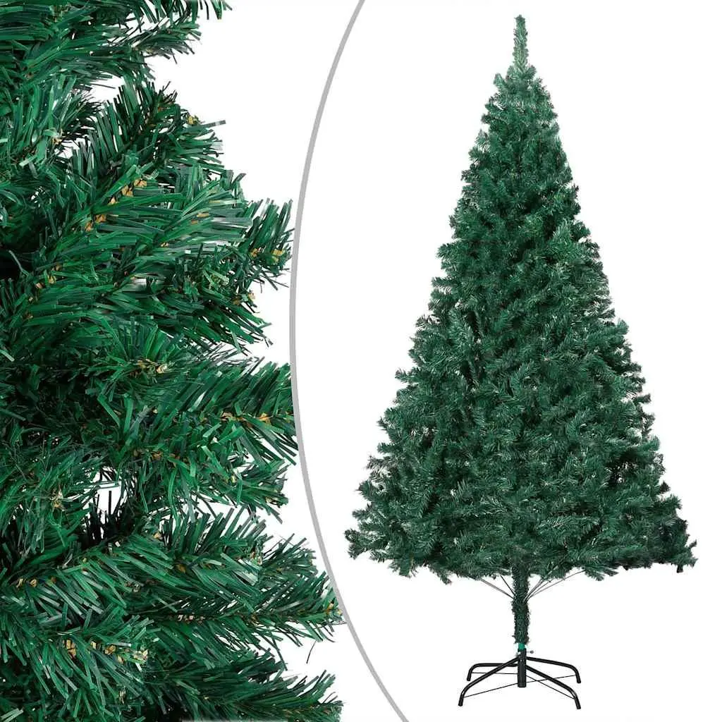 Artificial Christmas Tree for Holiday Decoration 150cm Green Pre-lit LED Lights