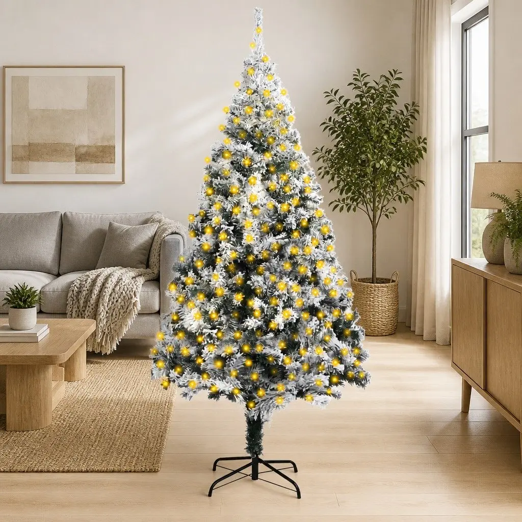 300cm Green Flocked Artificial Christmas Tree