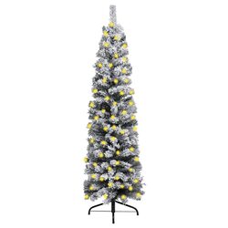 Specifications of 180cm Pre-lit Green Slim Christmas Tree