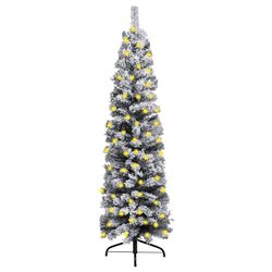 Specifications of 210cm Slim Green Pre-lit Christmas Tree