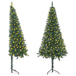 Specifications of 180cm Corner Artificial Christmas Tree with LED