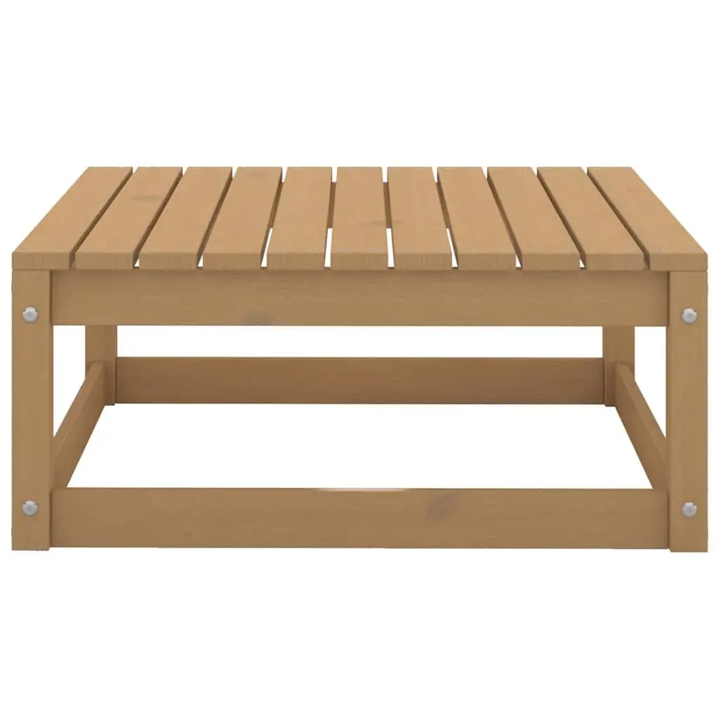 10 Piece Garden Lounge Set Outdoor Furniture Solid Wood Patio Seating Brown