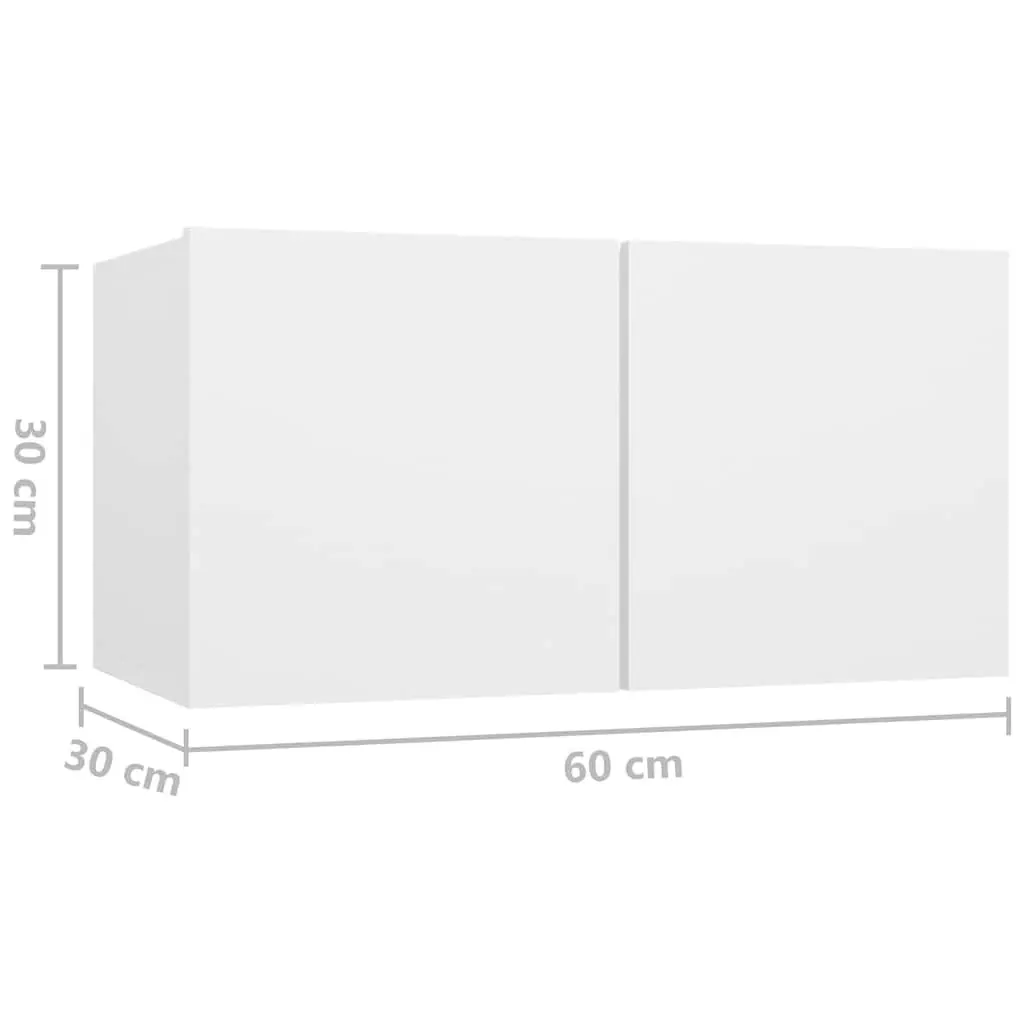 6-Piece Wall-Mounted TV Cabinet Set