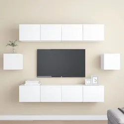 Specifications of 6-Piece Wall-Mounted TV Cabinet Set