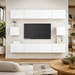 Specifications for 6-Piece Wall-Mounted TV Cabinet Set
