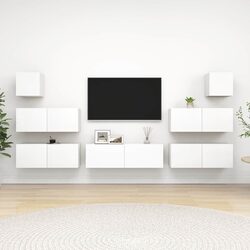 Specifications for 7 Piece White TV Cabinet Set