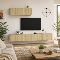 Specifications of 3-Piece Wall-Mounted TV Cabinets Set