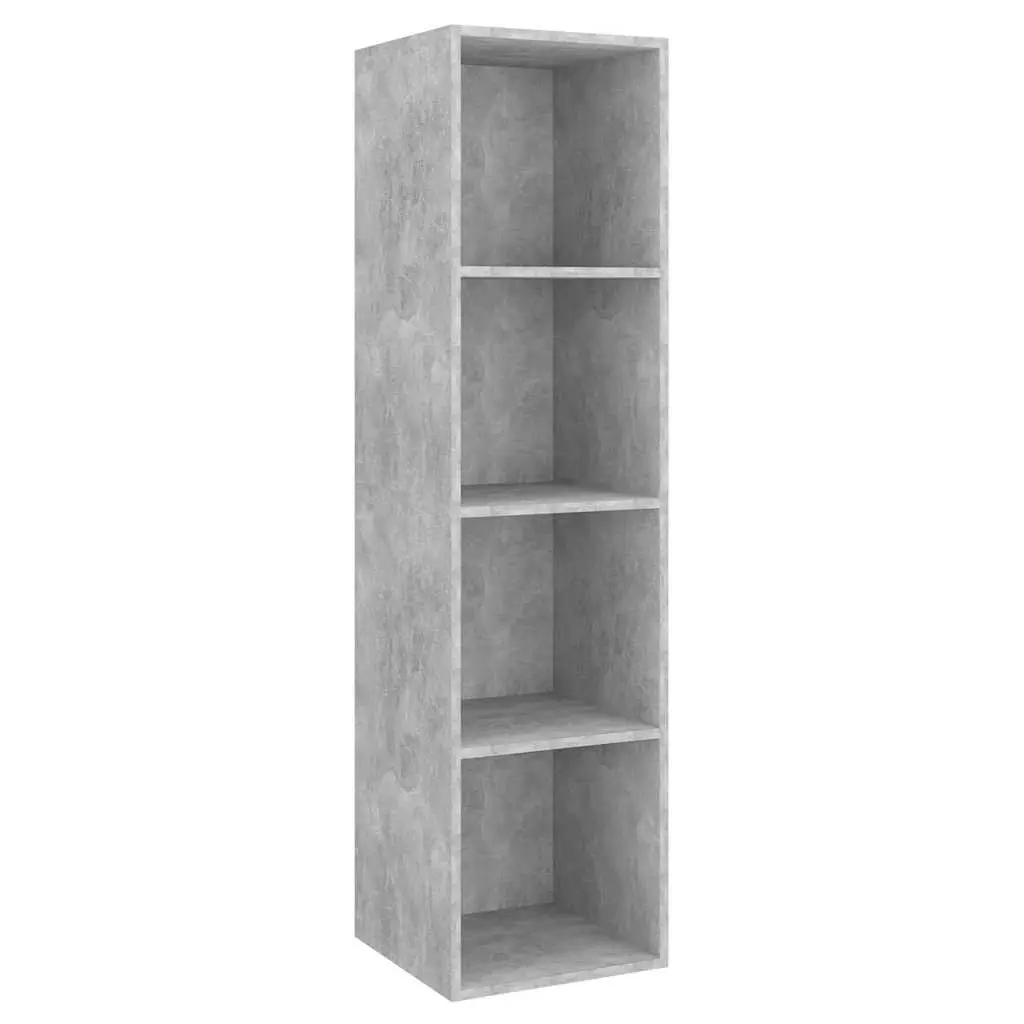 4 Piece Engineered Wood TV Cabinet Set in Grey