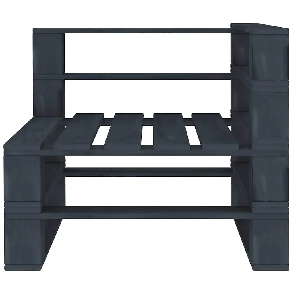 Grey Wooden Pallet Sofa