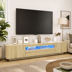 Brown Sonoma Oak TV Cabinet Dimensions: 200 x 35 x 40 cm