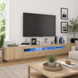 Dimensions and Details of RGB LED TV Cabinet