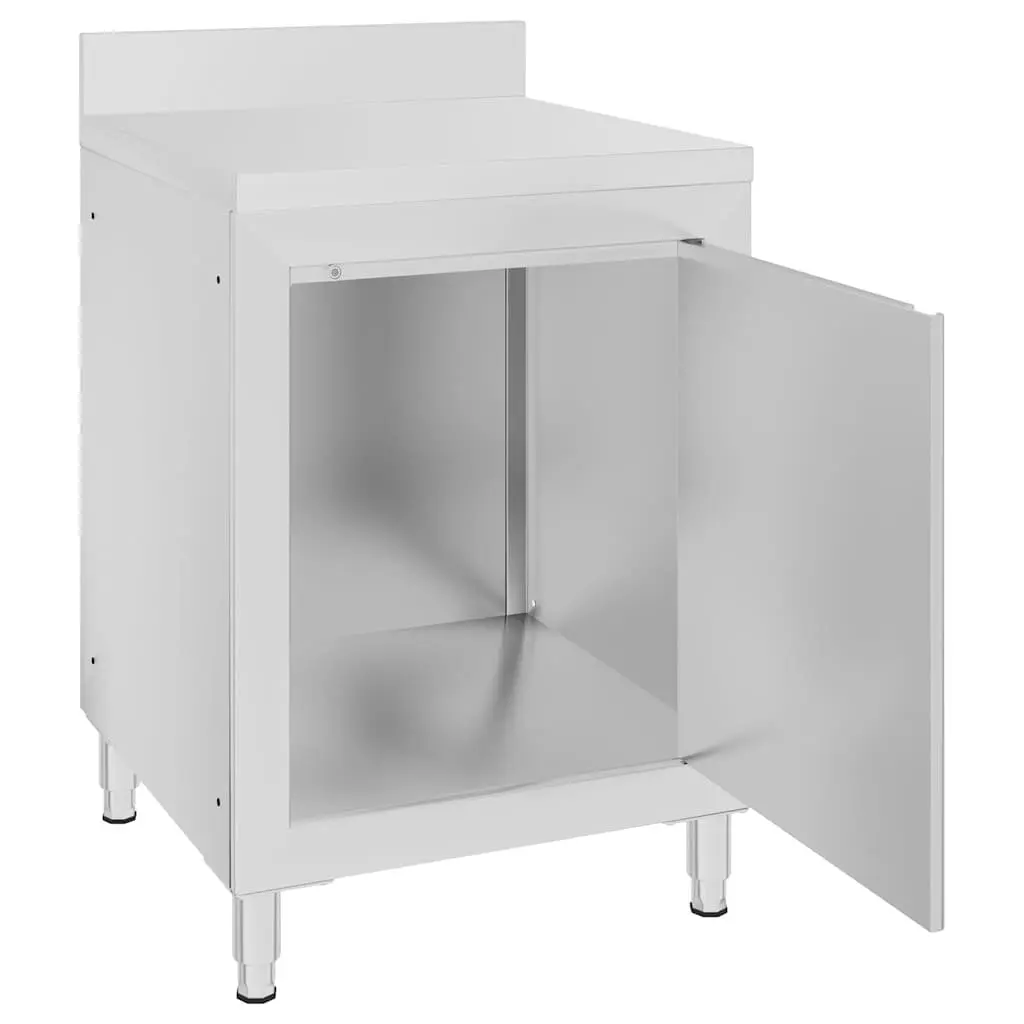 Commercial Kitchen Storage Cabinet Stainless Steel 2pc Food Service Equipment
