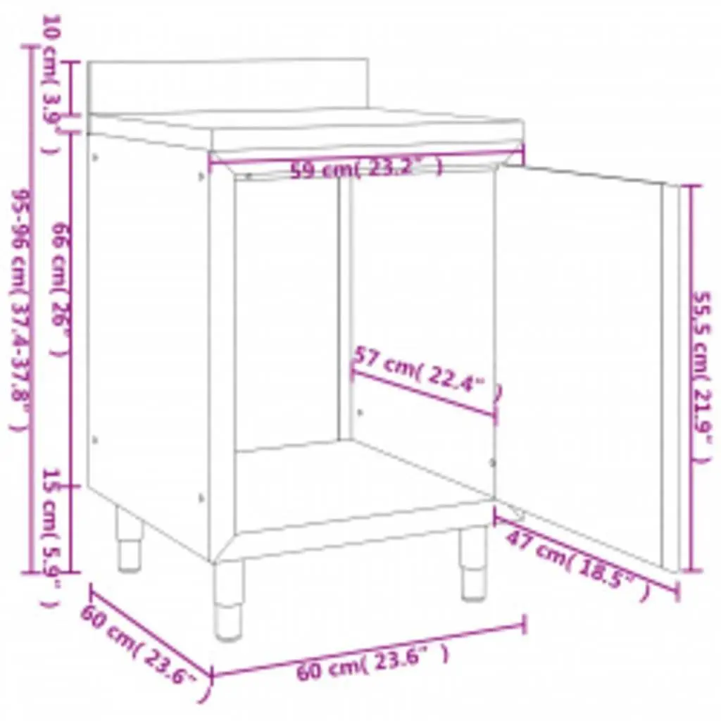 Commercial Kitchen Storage Cabinet Stainless Steel 2pc Food Service Equipment