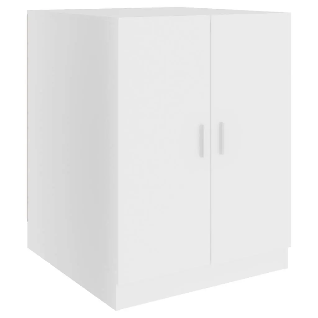 Washing Machine Cabinet White Storage Bathroom Laundry Room Cupboard Organizer