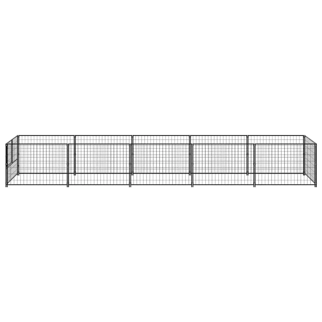 Dog Kennel Outdoor Enclosure 5 m² Steel Wire Mesh Pet Cage Run Play Area