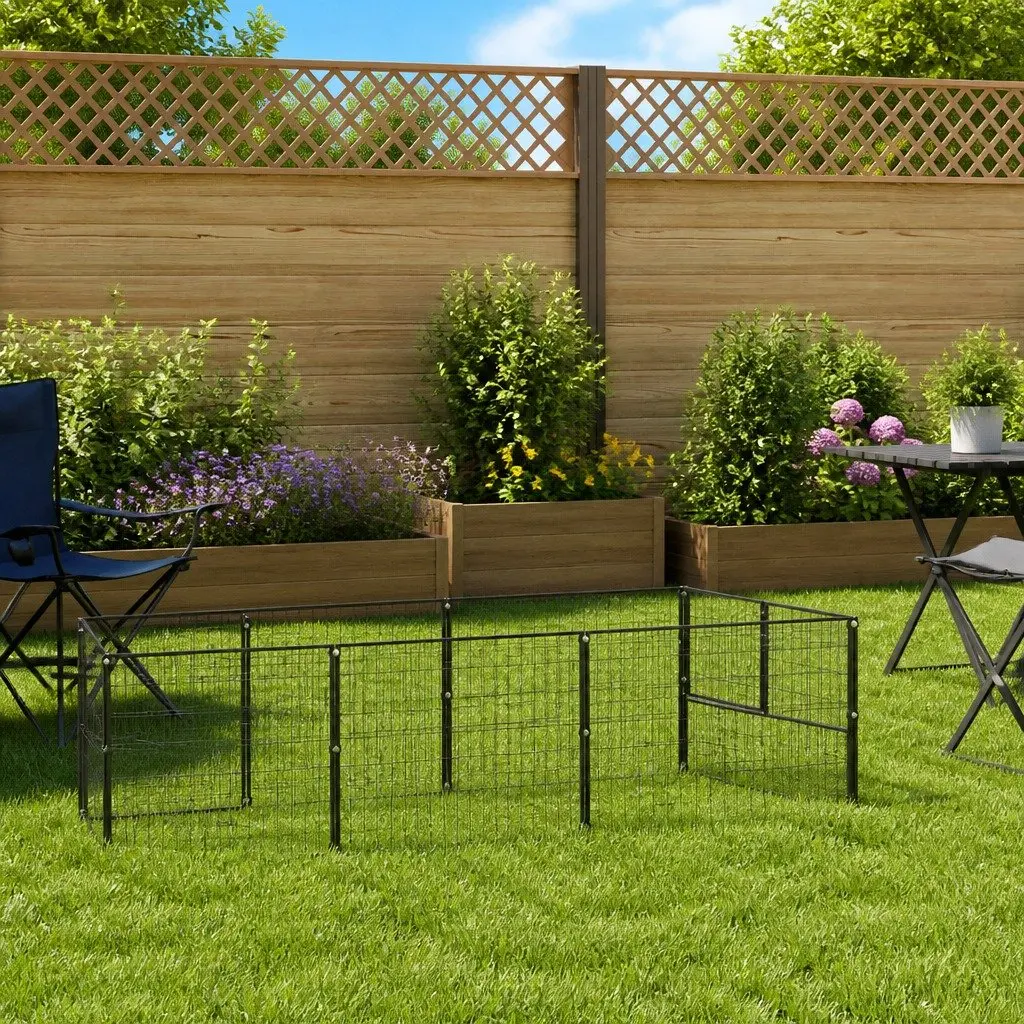 Dog Kennel Outdoor Use 7m² Steel Wire Mesh Enclosure