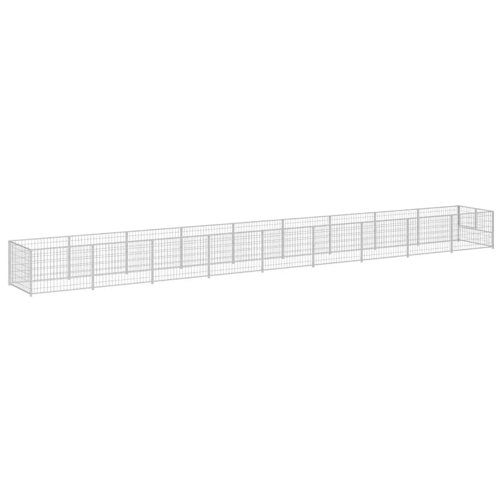 Dog Kennel Outdoor 9m² Steel Wire Mesh Exercise Run Lockable Door