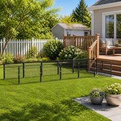 20 m² Outdoor Dog Kennel - Steel Wire Mesh Enclosure