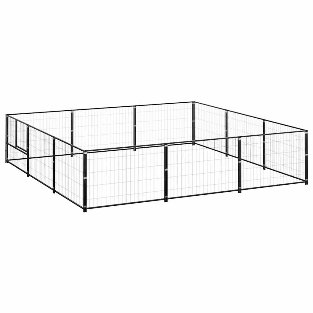 Dog Kennel Outdoor 9m² Steel Wire Mesh Lockable Door Large Run