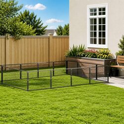 Dog Kennel 21 m² Outdoor Pet Enclosure Steel Wire Mesh Run Play Pen