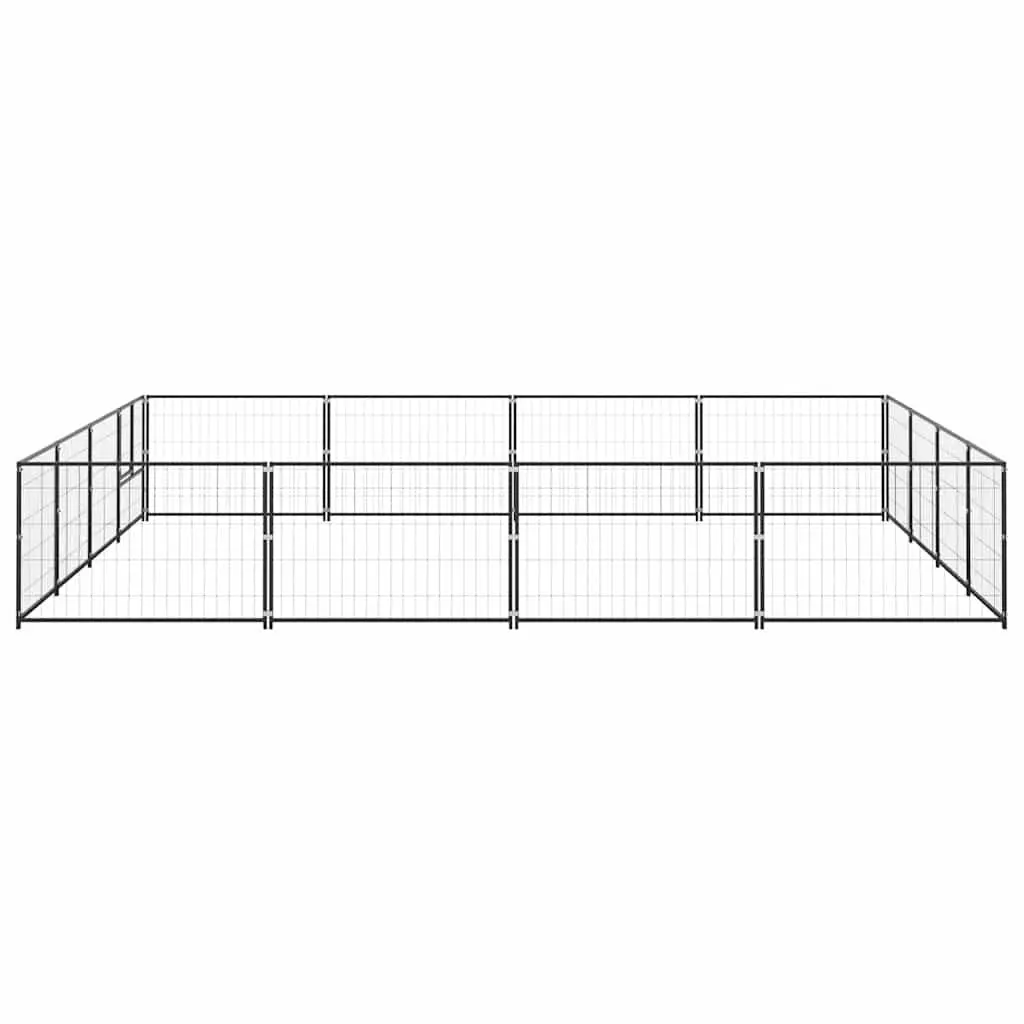 Dog Kennel Outdoor 16 m² Steel Wire Mesh Enclosure