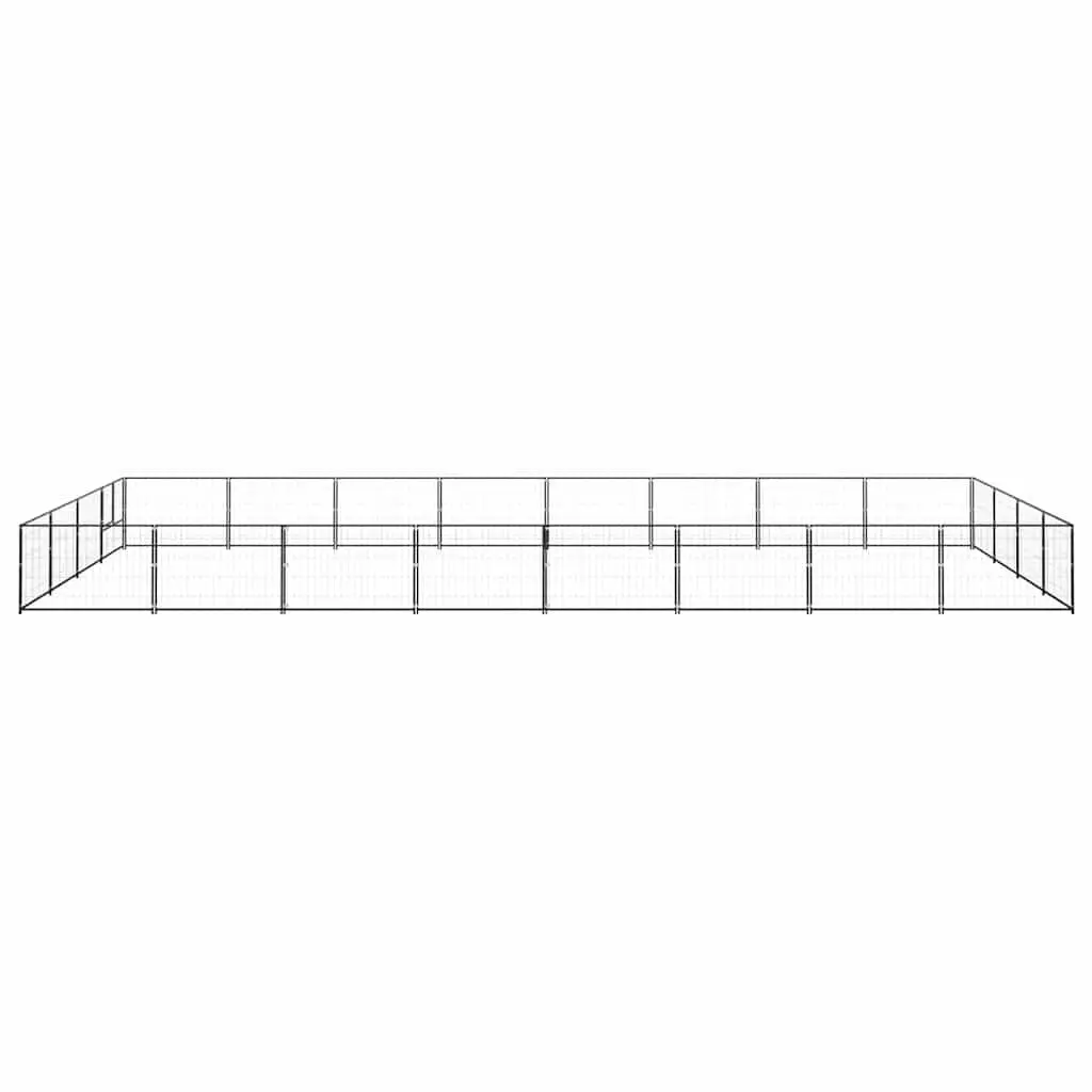 Dog Kennel Outdoor Large Steel Cage Pet Enclosure Run Mesh Wire Door Latch