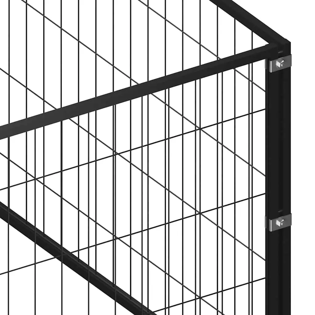 Dog Kennel Outdoor Large Steel Cage Pet Enclosure Run Mesh Wire Door Latch