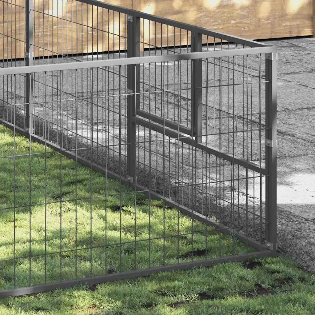 Dog Kennel Outdoor Use 32m² Steel Wire Mesh Enclosure Exercise Pen