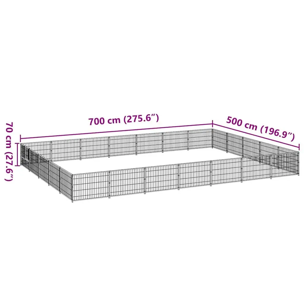 Dog Kennel Outdoor Large Exercise Play Run Pen 35 m²
