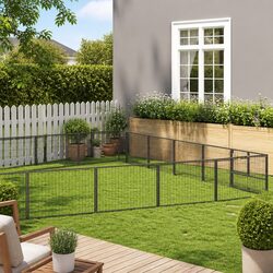 Outdoor Dog Kennel Specifications: 35 m² Steel Enclosure