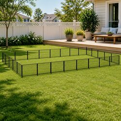 Factual Large Dog Kennel Steel Enclosure with Mesh Walls