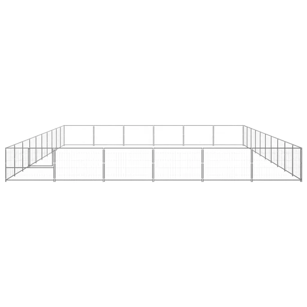 Dog Kennel Outdoor Use 60m² Steel Wire Mesh Enclosure Lockable Door