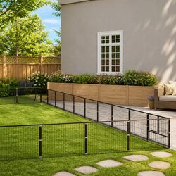 Spacious Dog Kennel Outdoor Run - Steel Wire Mesh Design