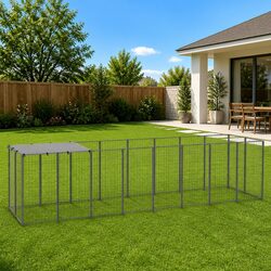 Dog Kennel Specifications: 4.84 m² Steel Enclosure