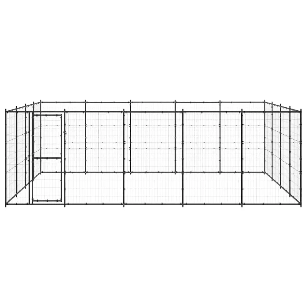 Outdoor Dog Playpen 24.2m² Steel Exercise Enclosure Safe Training Area