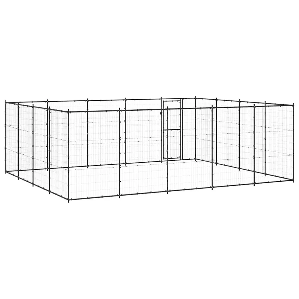 Outdoor Dog Playpen 24.2m² Steel Exercise Enclosure Safe Training Area