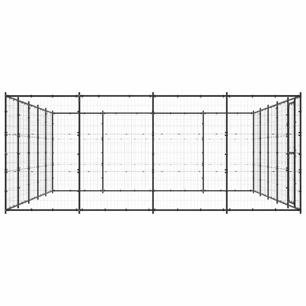 Outdoor Dog Playpen 24.2m² Steel Exercise Enclosure Safe Training Area