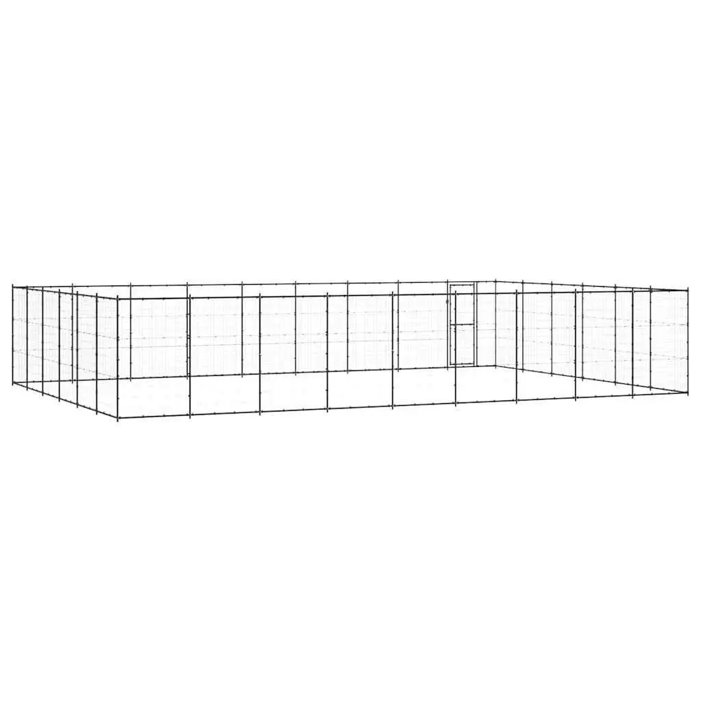 Dog Kennel Outdoor Run Enclosure Large Play Area 65.34 m²