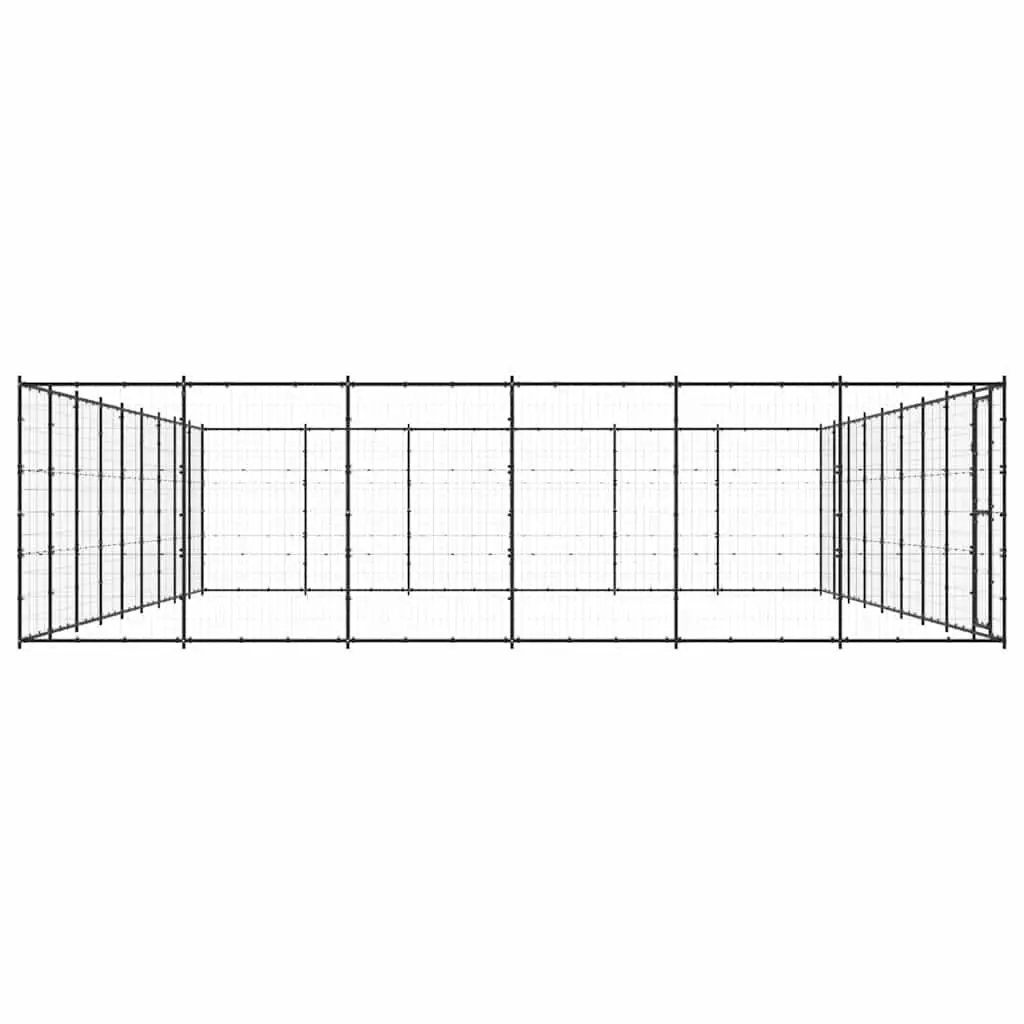 Dog Kennel Outdoor Run Enclosure Large Play Area 65.34 m²