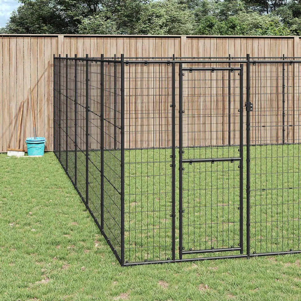 Outdoor Dog Kennel with Exercise Pen