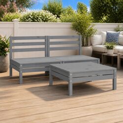 Specifications for 3-Piece Grey Modular Garden Lounge Set